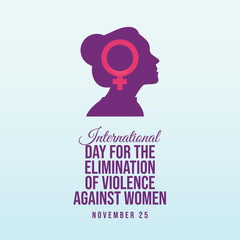vector graphic of International Day for the Elimination of Violence against Women ideal for International Day for the Elimination of Violence against Women celebration.