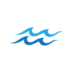 Water wave icon vector