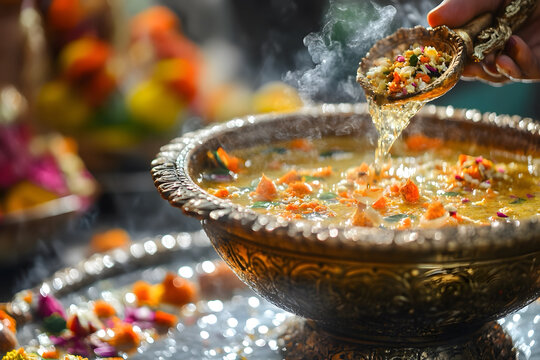 Pitru paksha celebration concept creation