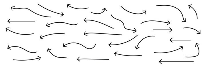 Black arrow vector icon pack. Arrow icon.