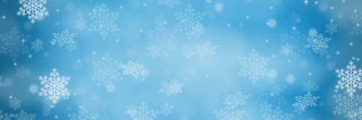 Christmas background blue pattern winter card snow flakes snowflakes wallpaper banner copyspace copy space
