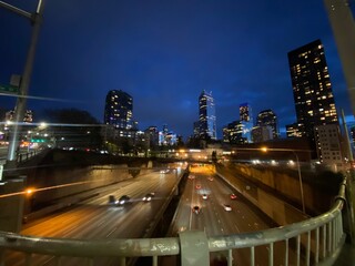 traffic at night