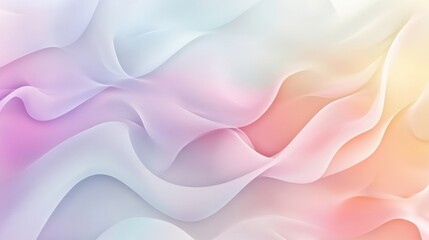 Fototapeta premium Abstract Wavy Background with Pastel Colors