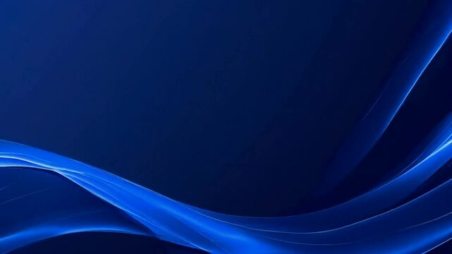 Abstract Blue Swirling Lines on a Dark Background