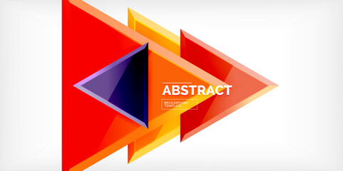 Triangle glass shapes geometric abstract background. Vector Illustration For Wallpaper, Banner, Background, Card, Book Illustration, landing page