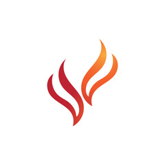 Fire logo vector illustration design