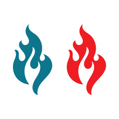 Fire logo vector illustration design