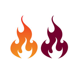 Fire logo vector illustration design