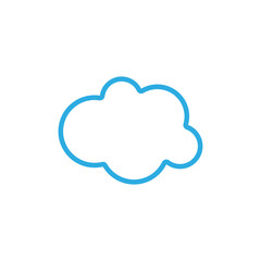 Cloud template vector