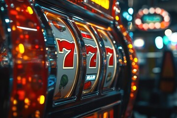 Slot Machine Close Up