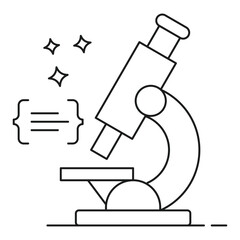 AI Research Microscopy Icon Design. Representing AI Research. Microscopy. Data Analysis. Scientific Research. Vector icon.