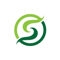 Naklejka premium S logo Business corporate design vector