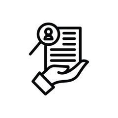 vacancy Icon icon or logo design isolated sign symbol vector illustration. A collection of high quality black line style vector icons