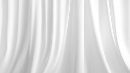 Obraz premium Soft white curtains background for graphic design or wallpaper.