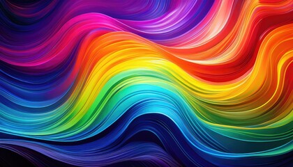 Abstract colorful wave background