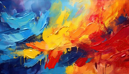 Abstract art with bold colors
