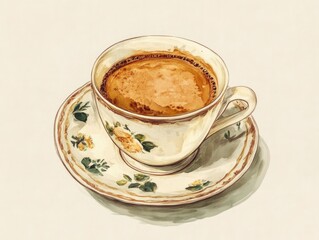 Obraz premium Coffee on Saucer