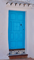 House, travel and front door with vintage architecture, texture and background in town. Wallpaper, retro and cobblestone path in holiday destination, tourism and adventure for sightseeing or journey