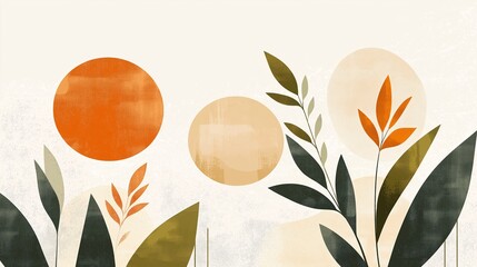 Abstract Floral Sun  