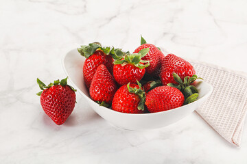 Sweet srawberry in the bowl