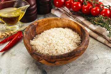 Indian cuisine - raw basmati rice