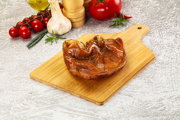 Smoked pork ear snack appetizer