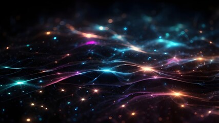 The series Digital Dreams. Technology background combined with elements of virtual visualization for science, education, computing, and contemporary technology projects
