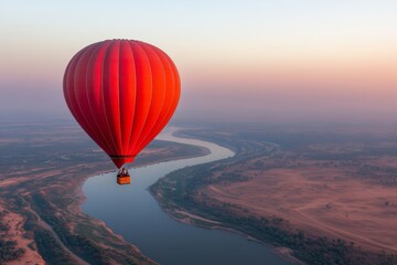 Obraz premium Mesmerizing Sky Adventure in a Hot Air Balloon