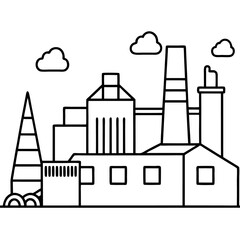 recycle plant outline coloring book page line art drawing