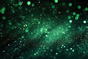 Fototapeta premium Small White Dots on Dark Green Background