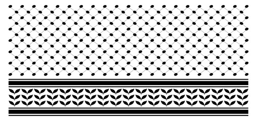 Palestine keffiyeh pattern vector