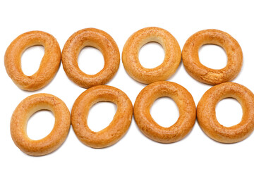 bagels are arranged in two rows isolators bakery bread menu design menu card design