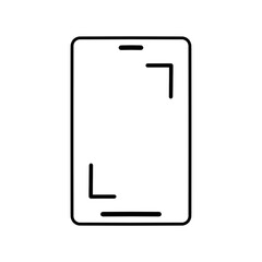 Screenshot icon for smartphone. Vector illustration design on white background