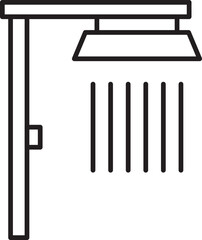 Shower Minimalistic Icon for Design