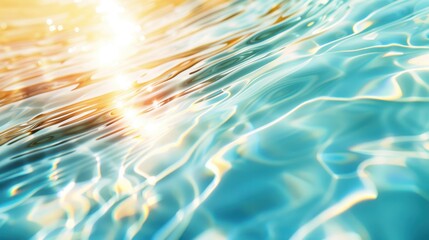 Serene Underwater World: Sunlight Through Water, Tranquil Ripples, Soft Blue Tones