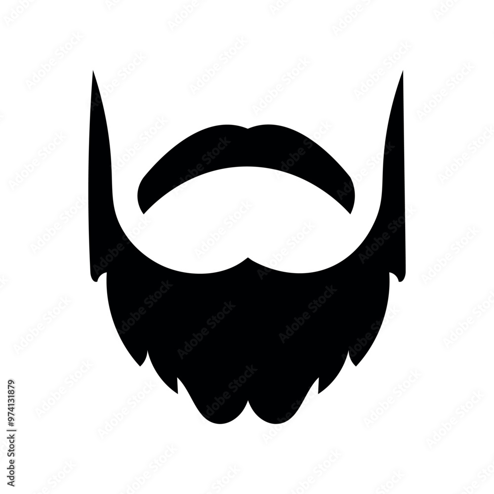 Sticker Beard Icon