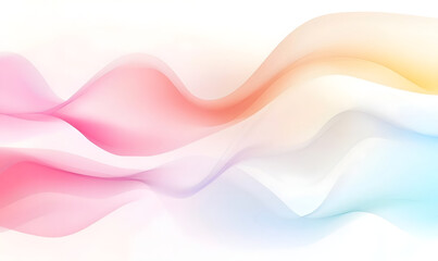 Fototapeta premium Abstract minimalist multicolor wavy wallpaper