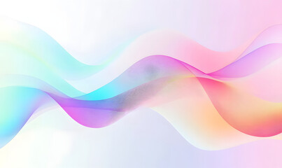 Abstract minimalist multicolor wavy wallpaper