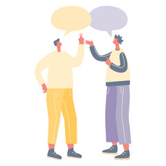 Talking People Illustration