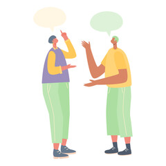 Talking People Illustration