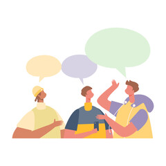 Talking People Illustration