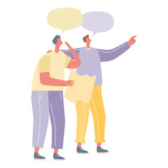 Talking People Illustration
