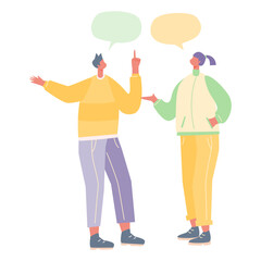 Talking People Illustration