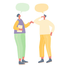 Talking People Illustration