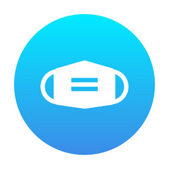 Mask Icon Circular Gradient Filled Style