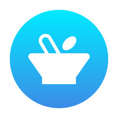 Herbal Icon Circular Gradient Filled Style