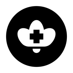 Fototapeta premium Vegetable Icon Circular Glyph Style