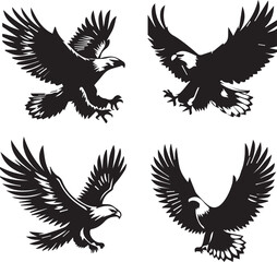 eagle set silhouettes