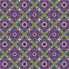 Naklejka premium A Seamless Colorful floral embroidery Vector botanical pattern. floral pastel color wallpaper. foliage pattern background . Illustration for texture, clothing wrapping ,decoration or textile print.