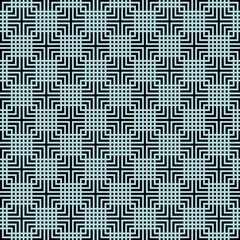 An Abstract Seamless Black and Blue square Japanese pattern vector Geometric ethnic oriental traditional art pattern. Design for background, wallpaper, flooring, wrapping, fabric and textile print.